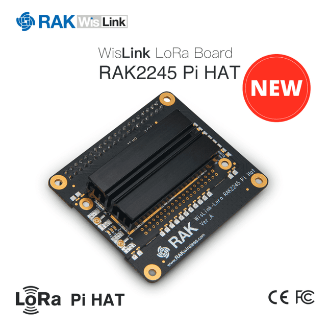 RAK Wireless LoRa IoT RAK2245 Pi HAT LoRa module with Raspberry Pi form factor SX1301