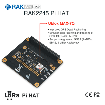 RAK Wireless LoRa IoT RAK2245 Pi HAT LoRa module with Raspberry Pi form factor SX1301