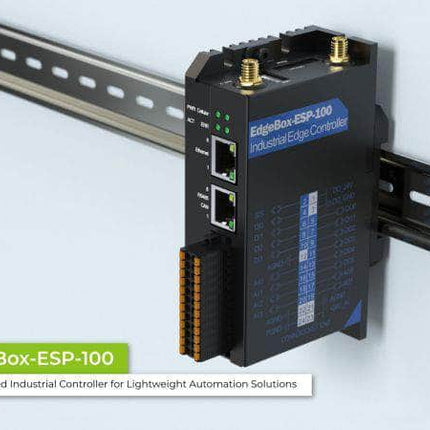 Seeed Studio Mini PC EdgeBox-ESP-100 Industrial Edge Controller, WiFi BLE 4G LTE Ethernet CAN RS485