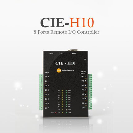 Sollae Systems Ethernet Relay Sollae 8-Port Ethernet Remote I/O Controller Modbus/TCP - CIE-H10