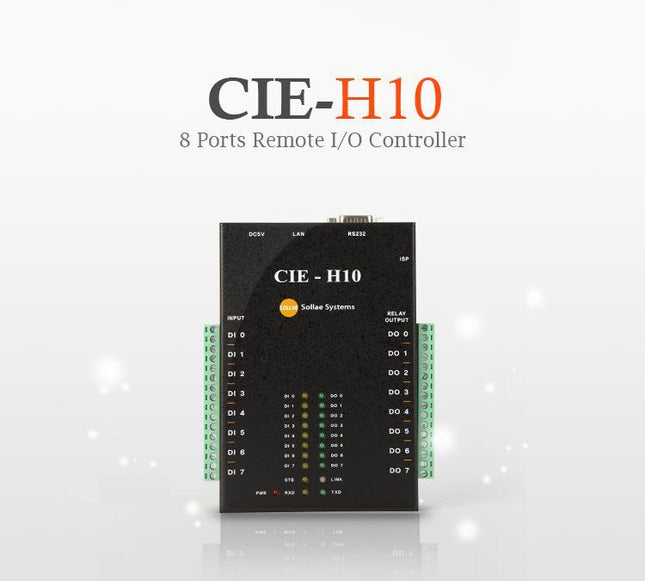 Sollae Systems Ethernet Relay Sollae 8-Port Ethernet Remote I/O Controller Modbus/TCP - CIE-H10
