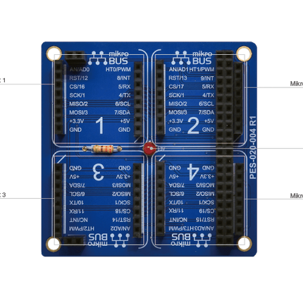 Sollae Systems PHPoC PHPoC Expansion Board - PHPoC mikroBUS (PES-2004)