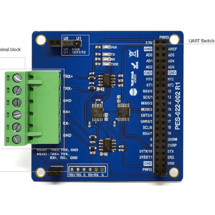 Sollae Systems PHPoC T-type PHPoC Expansion Board - RS422/RS485 Serial Board (PES-2202)
