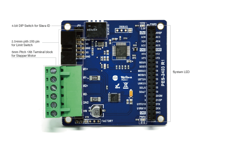 PHPoC Smart Expansion Board - Stepper Motor Controller (PES-2403) – IOT ...