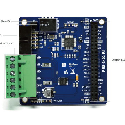 Sollae Systems PHPoC T-type PHPoC Smart Expansion Board - Stepper Motor Controller (PES-2403)