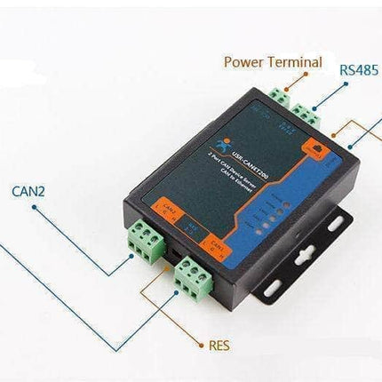 USR IOT IoT Comms Industrial CAN-BUS to Ethernet Converter w RS485 Port USR-CANET200