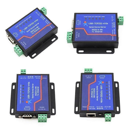 USR IOT IoT Comms RS232 RS485 Ethernet Converter, Serial Ethernet to Modbus Converter USR-TCP232-410S