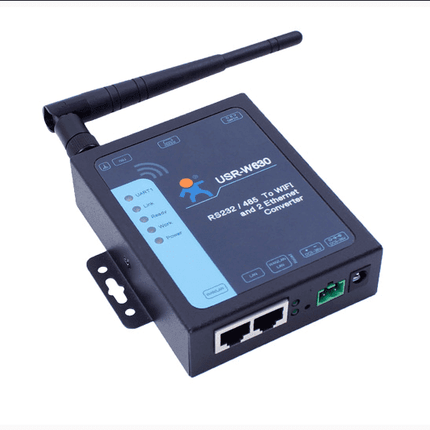 USR IOT IoT Comms RS232 / RS485 Serial to WiFi and 2 Ethernet Converter USR-W630