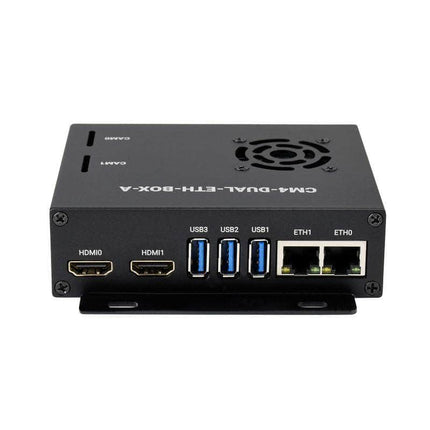 Waveshare IoT Board Dual Gigabit Ethernet Mini-Computer Based on Raspberry Pi CM4 with Cooling Fan