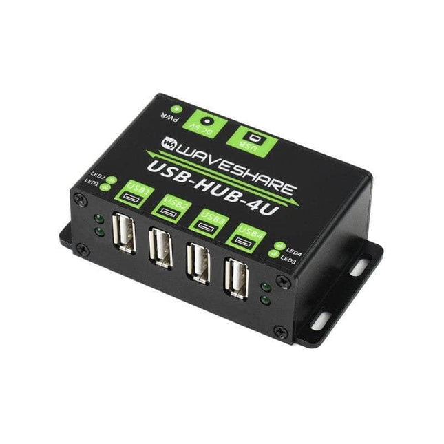 Waveshare IoT Comms Industrial Grade USB HUB, Extending 4x USB 2.0 Ports