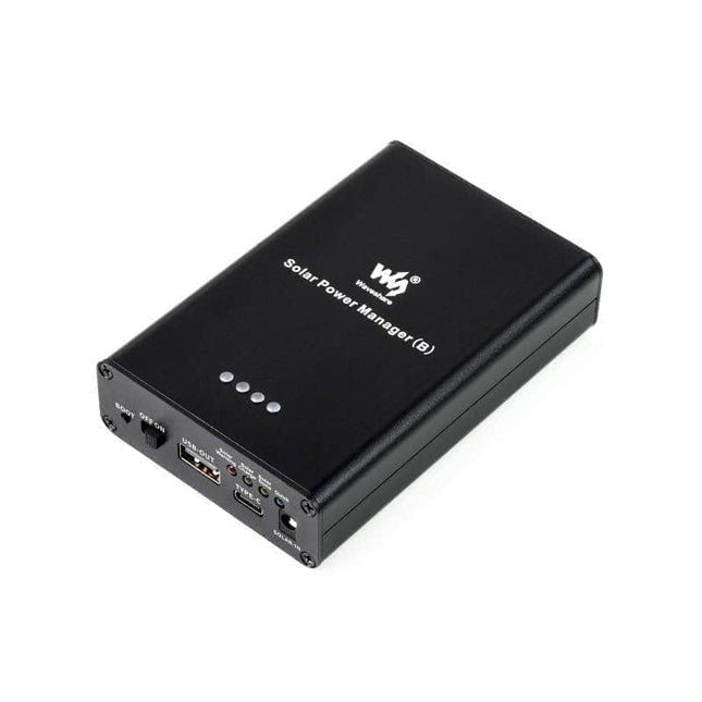 Waveshare Power Module Solar Power Manager Embedded 10000mAh Li-Po Battery, Supports 6V~24V Solar Panels