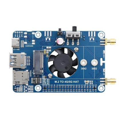 Waveshare Raspberry Pi 4G EM06-E LTE Cat-6 HAT for Raspberry Pi, Multi Band, GPS GNSS